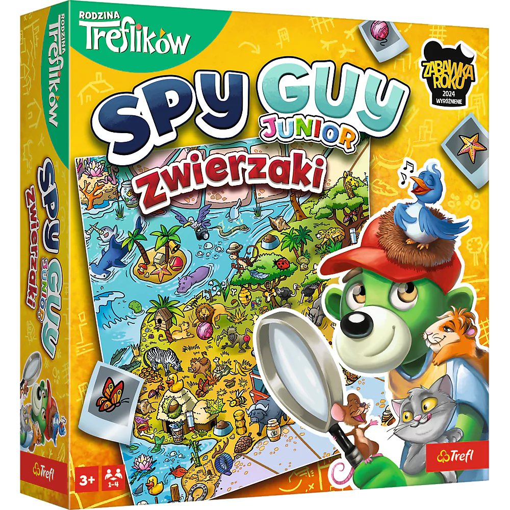 Spy Guy Junior Zwierzaki - gra planszowa marki Trefl